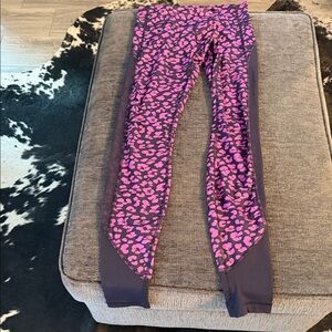 lululemon athletica Pink and Purple Patterned Leggings
